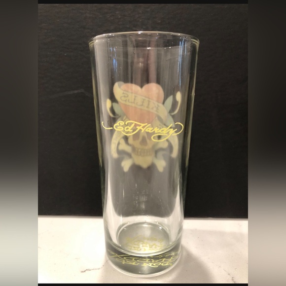 VINTAGE SET OF DON ED HARDY 12 oz BEVERAGE GLASSES - Picture 3 of 5